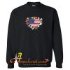 Heart Cat USA Style Sweatshirt At