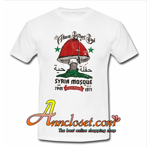 Allman Brothers Band Syria Mosque 1971 T-Shirt At