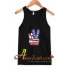 Fourth 4th of July Shirt American Flag Peace Sign Hand Tank Top At