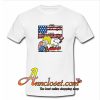 Schroeder Playing Piano Woodstock and Snoopy 4th of July T-Shirt At