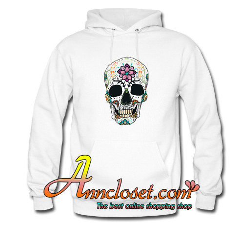 Funny Hippie Floral Skull Tee Shirt gift Hoodie At
