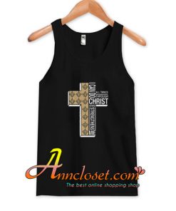 I Can Do All Things Through Christ Who Strengthens Me Cross Christmas Tank Top At