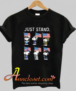 Just Stand Snoopy US Army T Shirt At