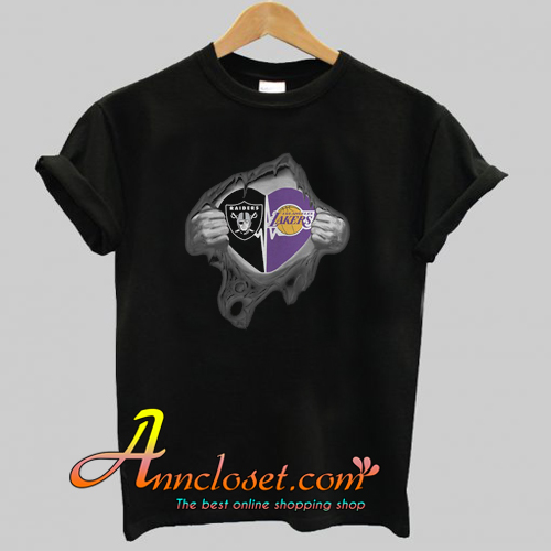 Raiders Lakers It’s In My Heart Inside Me T-Shirt At