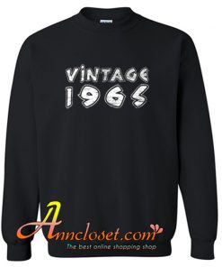 Vintage 1965 birthday gift Retro Grunge Sweatshirt At