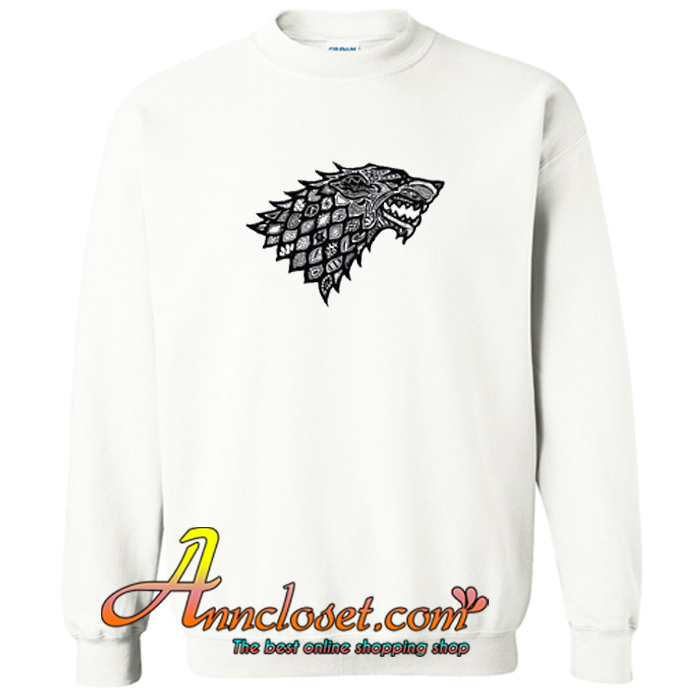 Floral Wolf Game Of Thrones Sweatshirt At