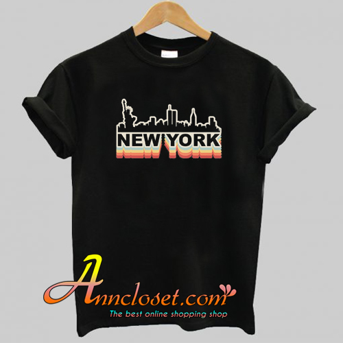 New York City Skyline Vintage T-Shirt At