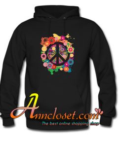 Peace Sign Colorful Hoodie At