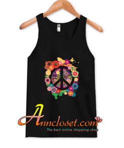 Peace Sign Colorful Tank Top At