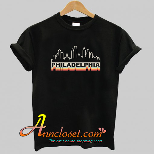 Philadelphia Skyline Vintage T-Shirt At