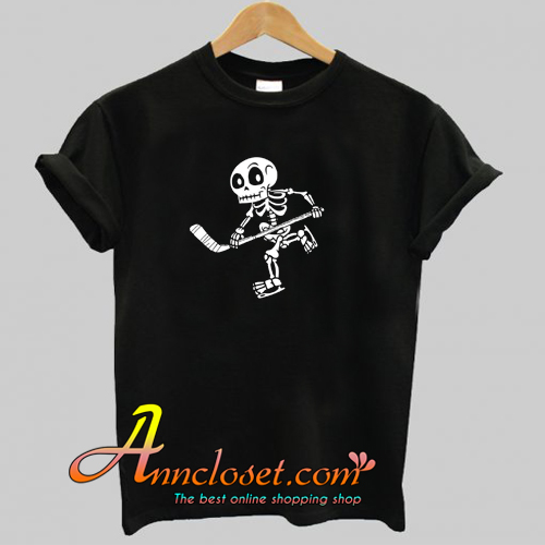 Skeleton Hockey Lovers Halloween T-Shirt At