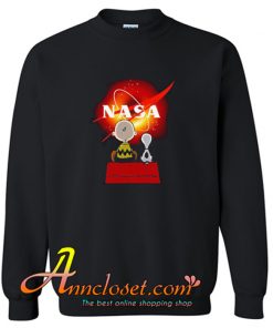 Snoopy and Charlie Brown Black Hole NASA Sweatshirt At