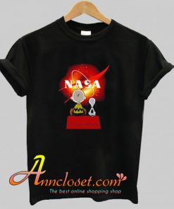 Snoopy and Charlie Brown Black Hole NASA T-Shirt At