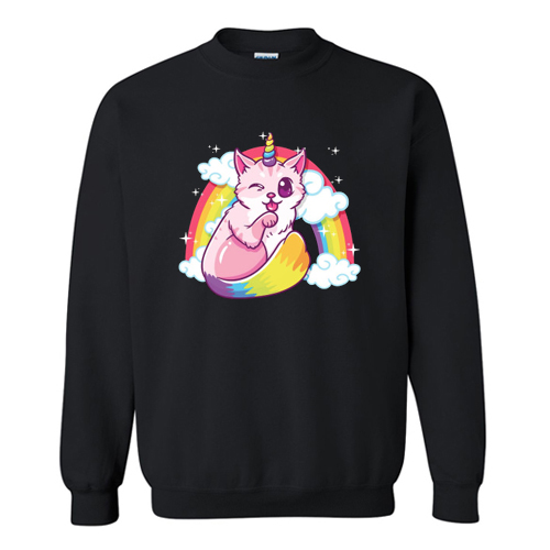 Caticorn - Funny cute kitten Unicorn Cat funny gift Sweatshirt At