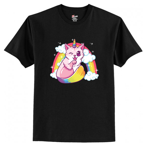 Caticorn - Funny cute kitten Unicorn Cat funny gift T-Shirt At