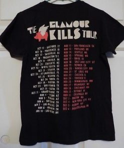 The Glamour Kills Tour T-Shirt Back At