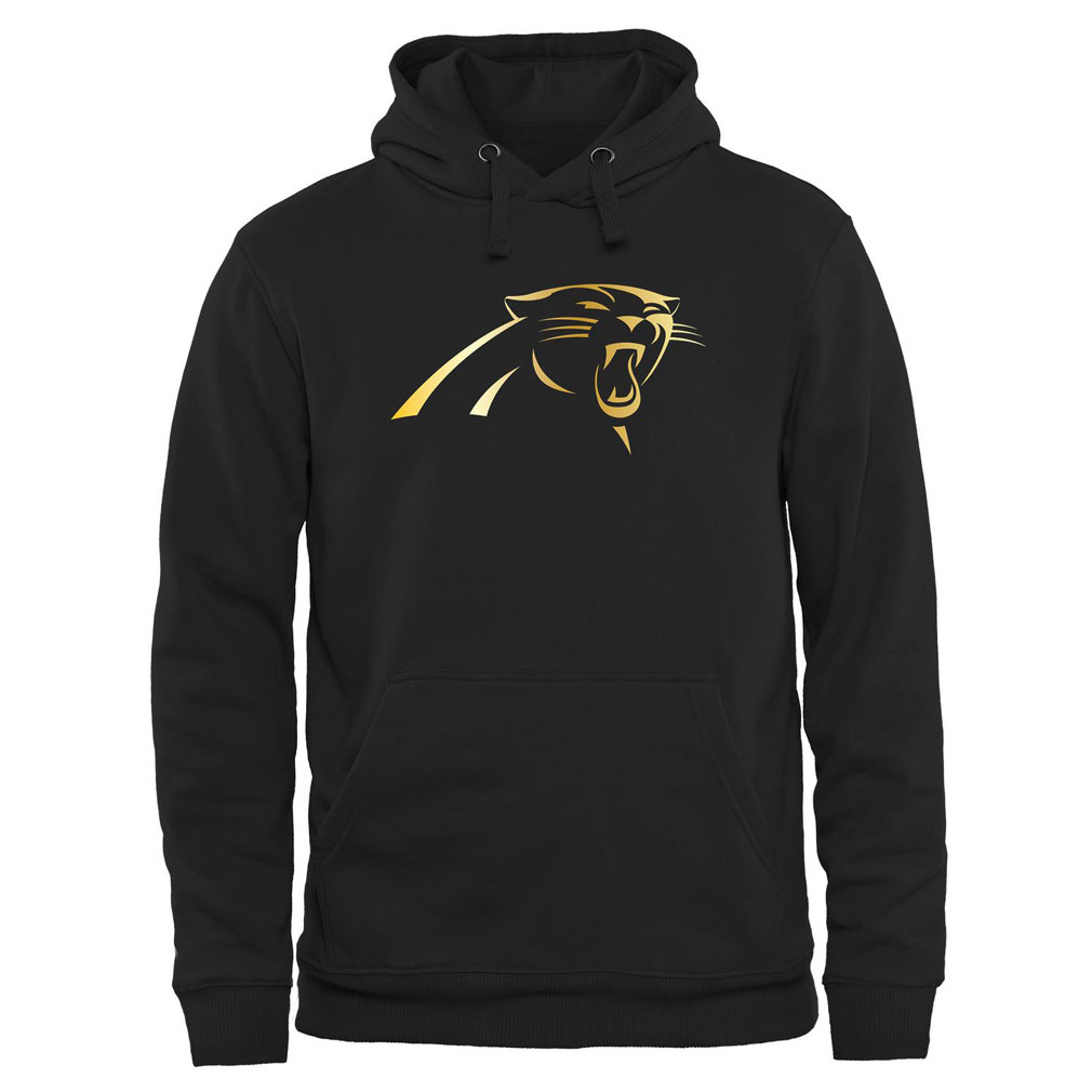 Carolina Panthers Pro Line Black Gold Hoodie SFA