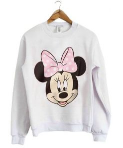 Disney’s Minnie Mouse Big Face Girls Sweatshirt SFA