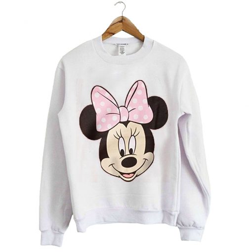 Disney’s Minnie Mouse Big Face Girls Sweatshirt SFA