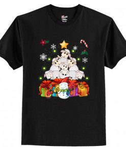 Funny Sheep Christmas Tree Cute Decor Gift Xmas Presents T-Shirt At