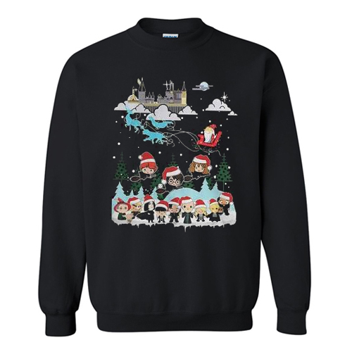 Harry Potter and Santa Claus Christmas Sweatshirt At