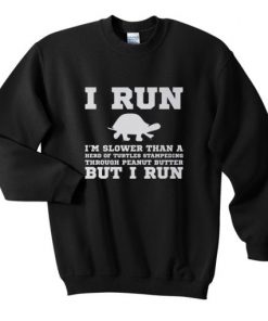 I Run Im Slower Than A Herd Of Turtles Sweatshirt SFA