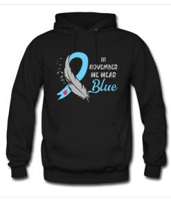 In November We Wear Blue Type 1 Diabete Awareness Gift Hoodie At