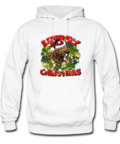 Merry Christmas Bloodhound Dog Gift Hoodie At