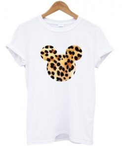 Mickey Mouse Head Leopard T-Shirt