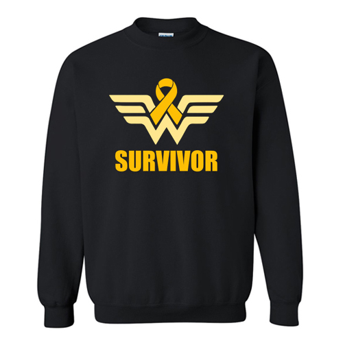 Wonder Woman Appendix Cancer Survivor Sweatshirt At