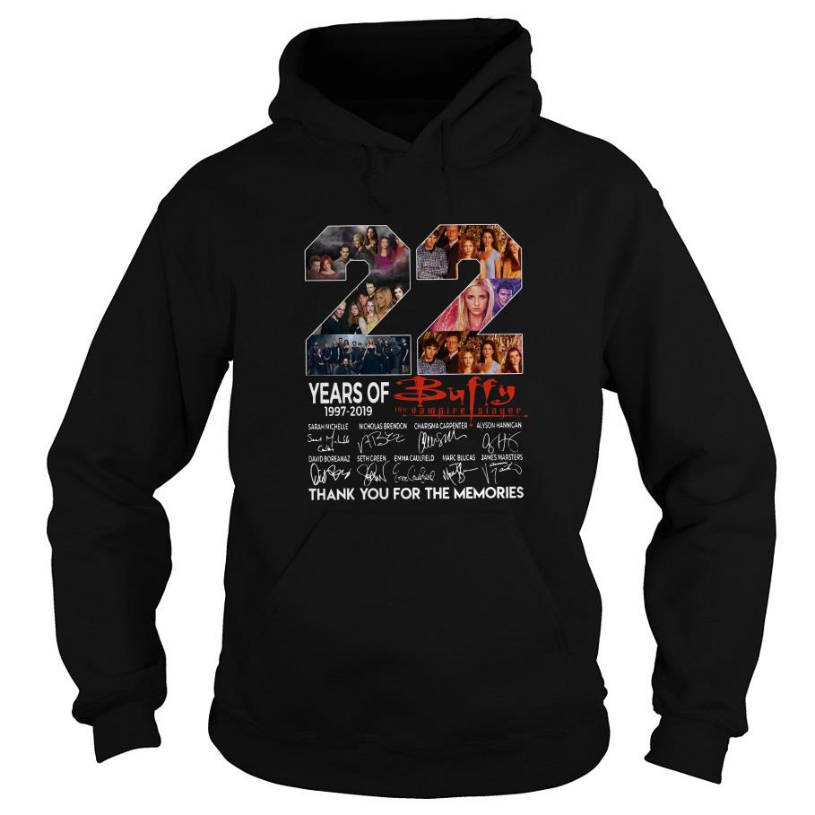 22 Years Of Buffy The Vampire Slayer Thank You For The Memories Hoodie SFA