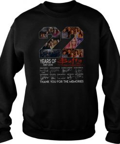 22 Years Of Buffy The Vampire Slayer Thank You For The Memories Sweatshirt SFA