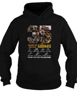 35 Years Of The Goonies Thank You For The Memories Signature Hoodie SFA