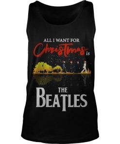 All I Want For Christmas Is Guitar Lake The Beatles Santa Tank Top SFA