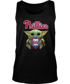 Baby Yoda Hug Philadelphia Phillies Tank Top SFA