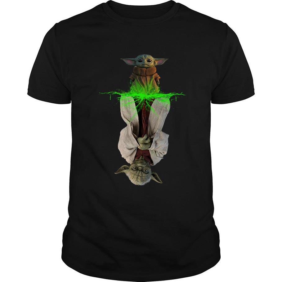 Baby Yoda Water Reflection Master Yoda T Shirt SFA