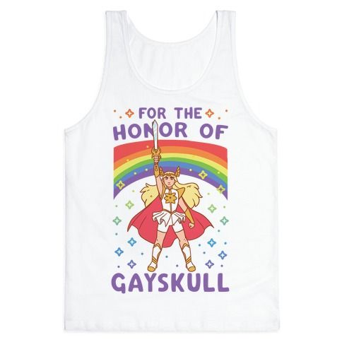 For the Honor of Gayskull tank top SFA