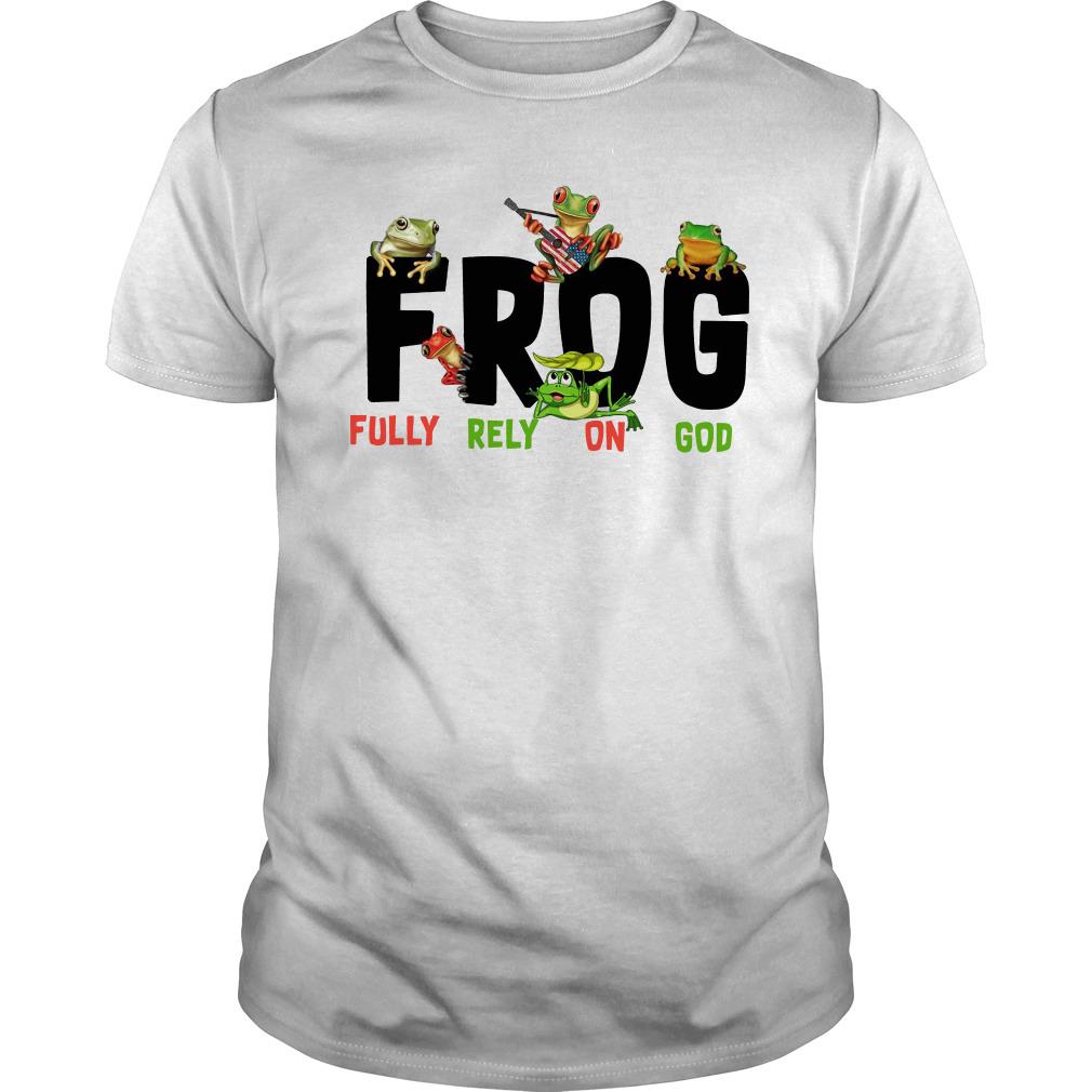 Frog Fully Rely On God T Shirt SFA