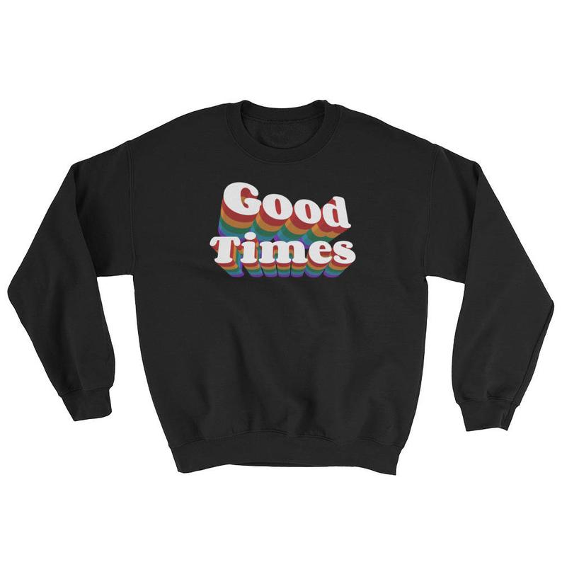 Good Times Retro Rainbow Sweatshirt SFA