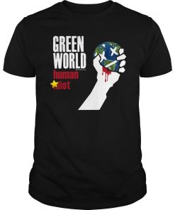 Green World Human Idiot T Shirt SFA