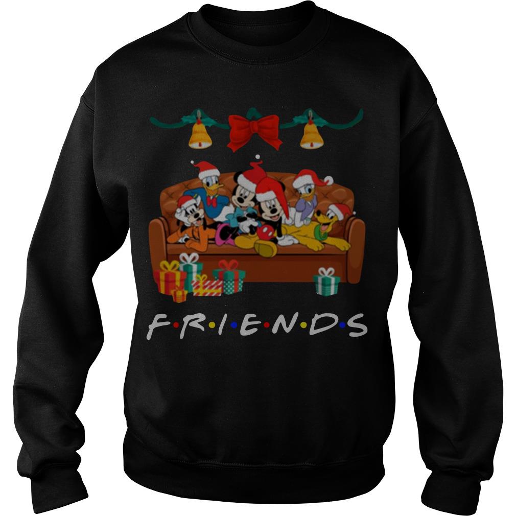 Group Of Disney Characters Tv Show Friends Christmas Sweatshirt SFA