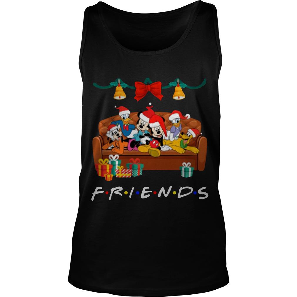Group Of Disney Characters Tv Show Friends Christmas Tank Top SFA