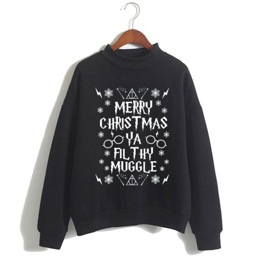 Happy Christmas Ya Filthy Muggle Harry Potter Ugly Sweatshirt SFA