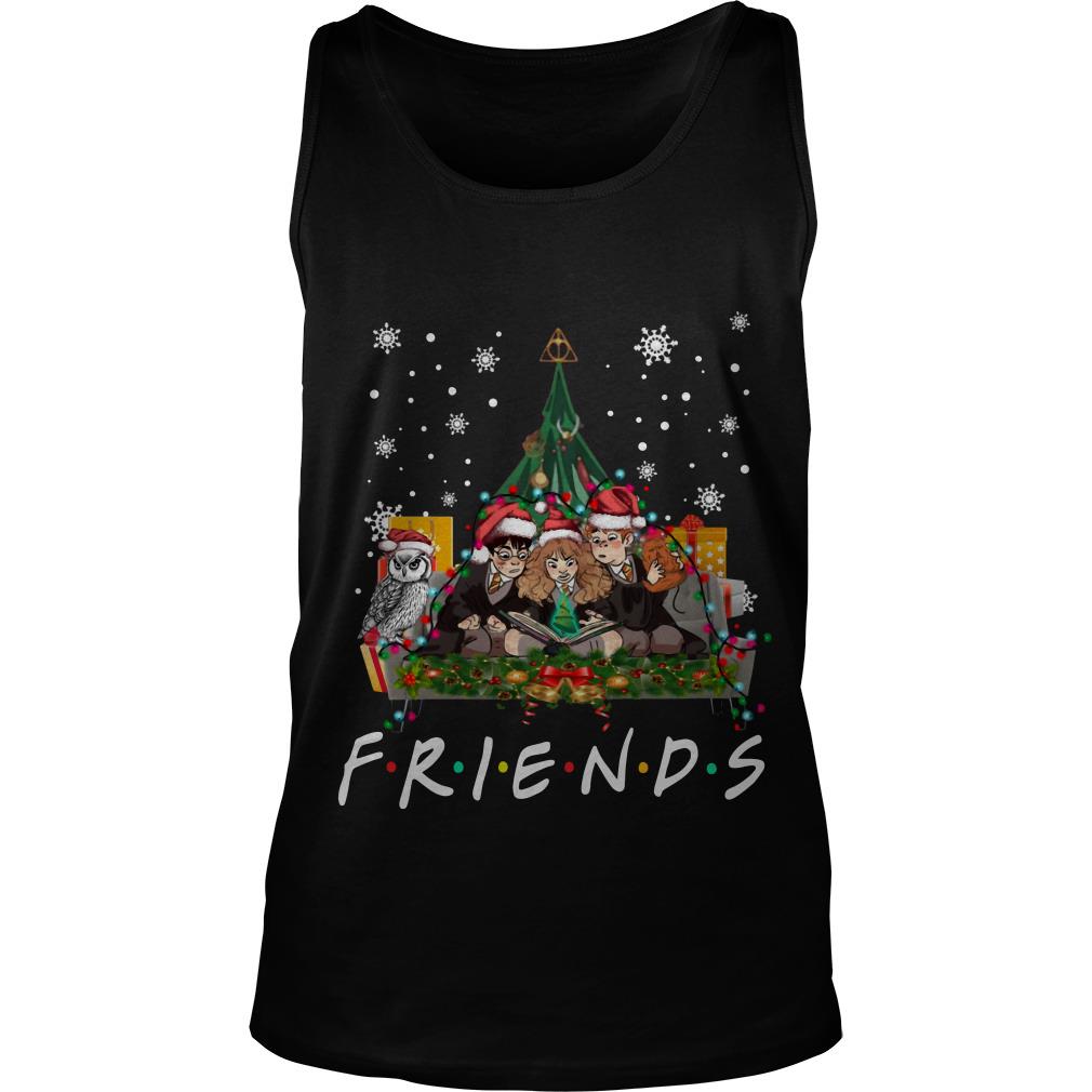 Harry Potter Hermione And Ron Weasley Christmas Tree Friends Tv Show Tank Top SFA