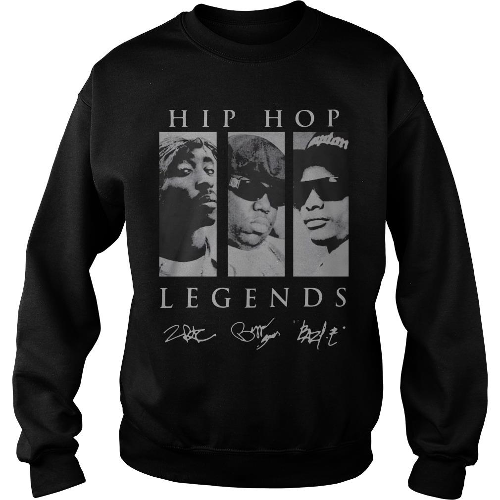 Hip Hop Legends 2pac Biggie Eazy E Signatures Sweatshirt SFA