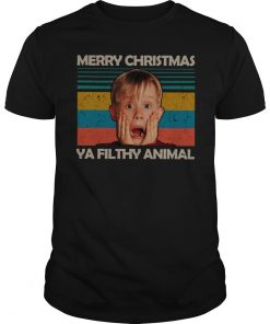 Kevin Mccallister Merry Christmas You Filthy Animal Vintage T Shirt SFA