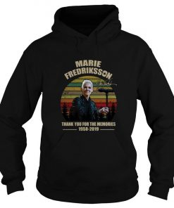 Marie Fredriksson Thank You For The Memories 1958 2019 Signature Vintage Hoodie SFA