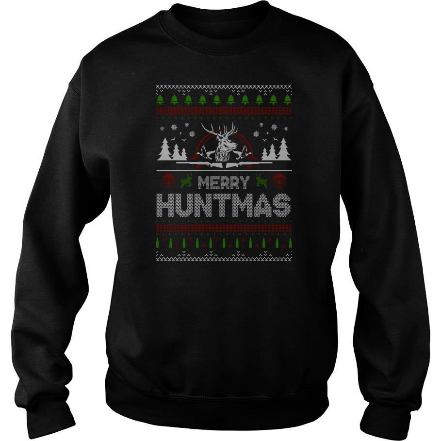 Merry Huntmas Ugly Christmas Sweatshirt SFA
