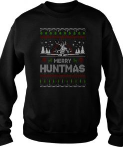 Merry Huntmas Ugly Christmas Sweatshirt SFA
