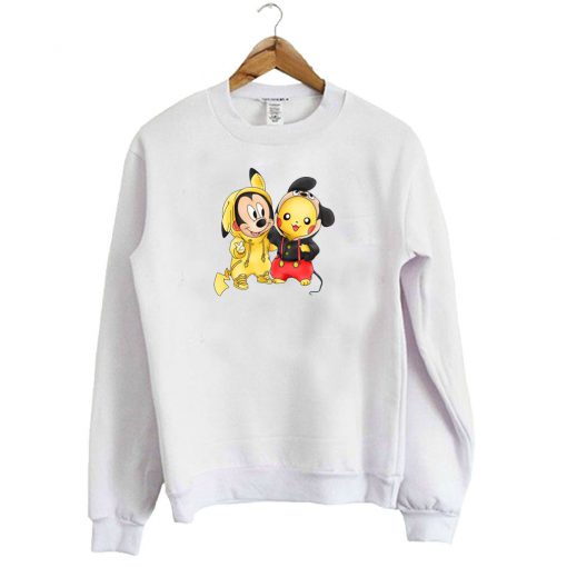 Mickey Mouse and Pikachu Sweatshirt SFA